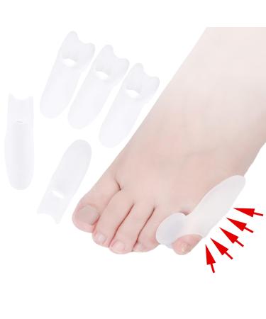 DYKOOK Pinky Toe Gel Bunion Protector 6X Gel Tailors Bunion Corrector Bunionette Cushions Little Toe Cushions Pinky Little Toe Protector for Preventing Calluse Blister & Reliefing Bunionette Pain