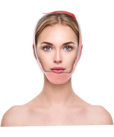 Ipetboom Silicone Beauty Women Bandages Broom Stick Witch Sign Facial Slimming Strap Lift V-line Belt V Thin Silica Gel Pink Line Ribbon Shaping Small Powder - Buy Online on GoSupps.com