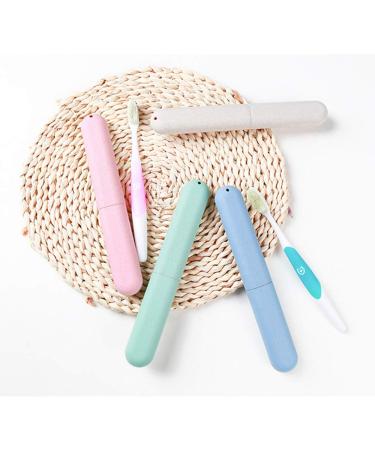 4 Pack Travel Toothbrush Case - Portable Breathable Holder for Travel, Camping, School & Home - Buy Online on GoSupps.com