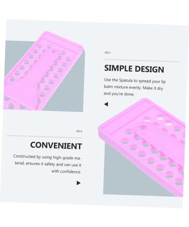 Buy 1 Set Lipstick Filling Mold - DIY Lipgloss Lip Tint Lip Balm Kits with 5 Purple Plastic Trays for Makeup | International Shipping Available - Buy Online on GoSupps.com