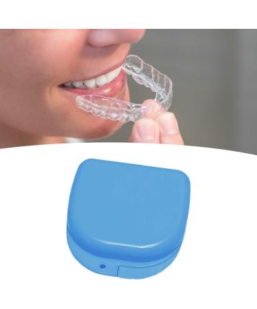 Verdant Touch Sky Blue Denture Case - Portable Dustproof Storage Box for Artificial Teeth | International Shipping Available - Buy Online on GoSupps.com