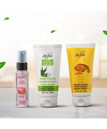On-The-Go Skincare Set: Gentle Face Wash Lotion & Toner for All Skin Types - TSA Approved Removes Makeup Daily Use - Cruelty Free - Buy Online on GoSupps.com