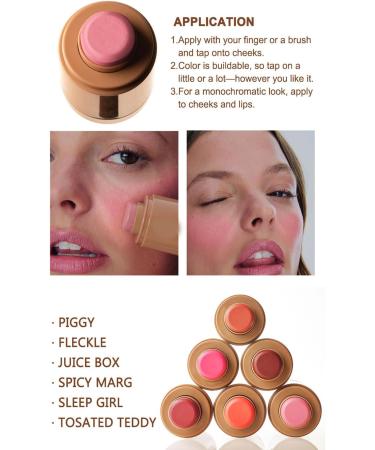 Pocket Blush Stick Multipurpose Long Lasting Smooth Blush Stick 3-in-1 Buildable Natural Matte Blush Stick for Cheeks Eyes and Lips (Toasted Teddy 1) Toasted Teddy 1 count (Pack of 1) - Buy Online on GoSupps.com