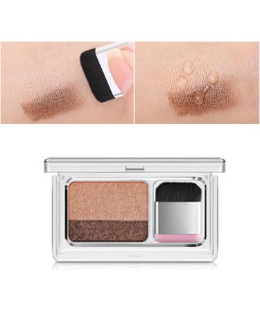 Puzzled eye shadow double colors with durable waterproof eyes for pearl camel for beginners beauty products - Buy Online on GoSupps.com