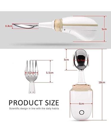 Smart Portable Spoon for Parkinson 360 Assisted Feeding Spoon with Replaceable Fork with Self Stabilizing for Disabled and Parkinson's or Tremor Sufferers - Buy Online on GoSupps.com