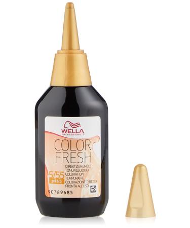 Wella Professionals Color Fresh 5/55 light brown mahogany intense 1 pack (1 x 75 ml) light brown mahogany intense 75 ml (1 pack) - Buy Online on GoSupps.com