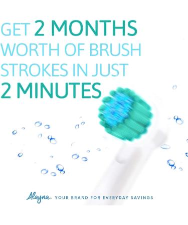 Alayna Sensitive Brushes - 8 Pack Replacement Brush Heads for Oral B Electric Toothbrush - Compatible with Oral-b Braun 7000, Pro 1000, 9600, 500, 3000, 8000 - Sensitive Gum Care - Clean 8 Count - Buy Online on GoSupps.com