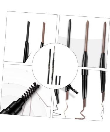 Beavorty 3pcs 2 1 Eyebrow Makeup Tools Eyebrow Pen Microblading Pencil Rotate Eyebrow Pencils Lasting - Buy Online on GoSupps.com