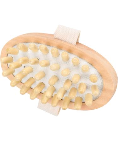 Luxury Shower Massage Brush - Wooden Body & Hair Spa Massager for Muscle Relaxation - Ideal for Men & Women - Buy Online on GoSupps.com