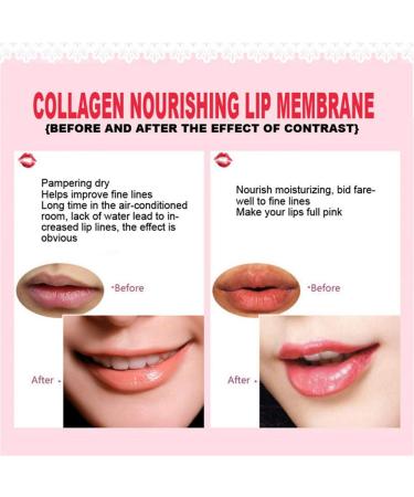 Jakuva Collagen Lip Mask - 30PCS Moisturizing Gel Pads for Dry Lips | Nourishing Lip Balm & Sleeping Mask for Plump Lips - Peach Pink - Buy Online on GoSupps.com