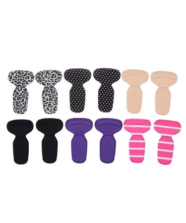 shoe heel pads ULTNICE Shoe Heel Pads Silicone Back Heel Cushion Insoles T shaped Heel Liner 6 Pairs