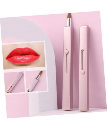 minkissy 1pc Lip Brush Wand Makeup Lipstick Brush Lip Gloss Brush Eyeshadow Powder Brush Makeup Brush Lipstick Portable Makeup Brush Travel Accessories Aluminum Tube With - Buy Online on GoSupps.com