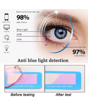 Fashion Rimless Tinted Lens Reading Glasses for Women - Blue Light Blocking Anti Eyestrain Metallic - Size 1.0x - Buy Online on GoSupps.com