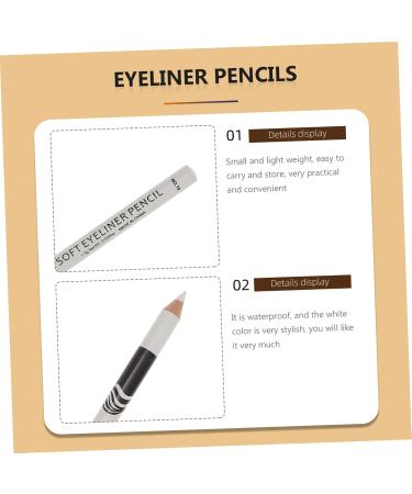 FOMIYES 12pcs Lying Silkworm Eyeliner Waterproof Eyeliner White Lip Liner Pencil Whitening Marker Pen Miss - Buy Online on GoSupps.com
