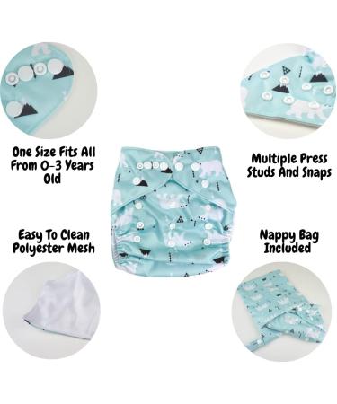 Alimos Swim Nappy & Waterproof Bag Set | Reusable for Happy Baby (0-3 Years) | UK Brand Polar Bear - Buy Online on GoSupps.com