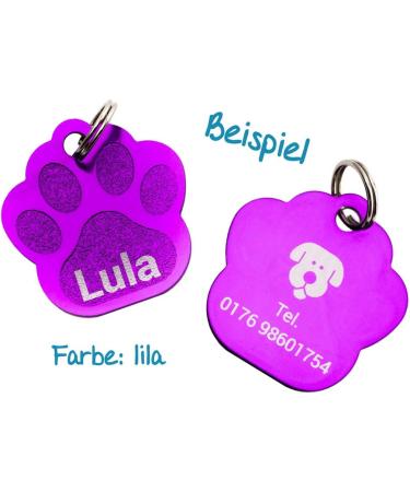 Buy Double-Sided Engraved Dog Tag Paw | Custom Text & Motif | Free Key Rings | International Shipping Available - Buy Online on GoSupps.com