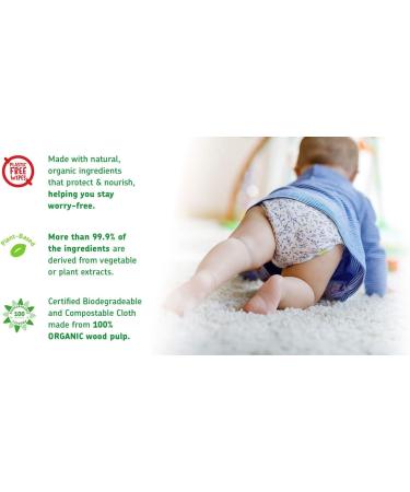 Jackson Reece Kinder by Nature Water-Based Baby Wipes - 56 Count (Case of 12 Packs) | Gentle & Hypoallergenic Baby Wipes - Buy Online on GoSupps.com