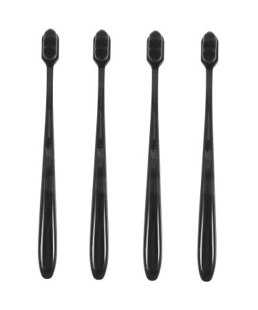 Beaupretty 4 pieces of soft toothbrush portable toothbrush wear -resistant travel toothbrush camping toothbrush adult travel toothbrush toothbrush with soft bristles for adults 1 piece (1 Pack) black