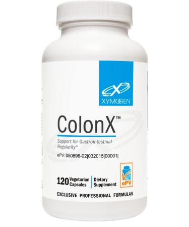 XYMOGEN ColonX - Supports GI Motility, Stool Bulk, Digestion, Assimilation, and Elimination - Triphala Supplement with Magnesium Citrate, Cape Aloe (120 Capsules)