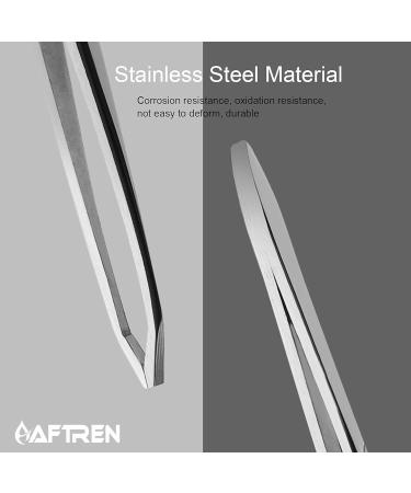 Professional Eyebrow Tweezers Facisl Hair Removal Stainless Steel Precision Slanted Tweezer Eyebrows Plucking Ingrown Hair Tweezers for Women Men Girls - Buy Online on GoSupps.com