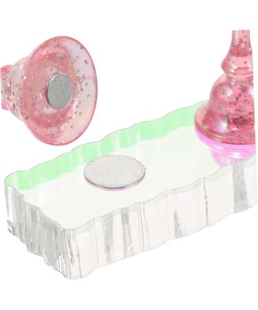 FRCOLOR 2 Sets artificial nails holder DIY nail stand magnetic nail holder display stand artificial false nails nail with base Symphony Acrylic training rack manicure base - Buy Online on GoSupps.com