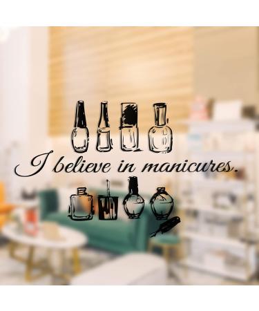 Nail Salon Wall Decoration Durable Waterproof Nail Art Wall Sticker PVC Vinyl Double-sided Visual Effects for Nail Salon Beauty Salons - Buy Online on GoSupps.com