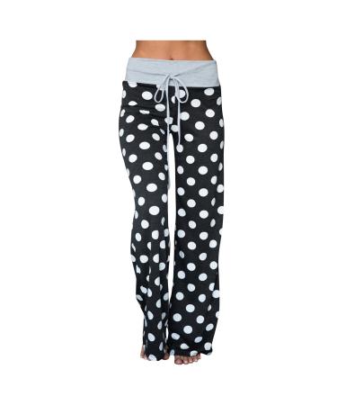 Women's Pants Jogging Pants Sports Pants Large Size Wide Leg Pants Elastic Band Drawstring Casual Pants Dot Print Bohemian Style Beach Pants Pants Leisure Pants Pajama Pants Homewear Pants