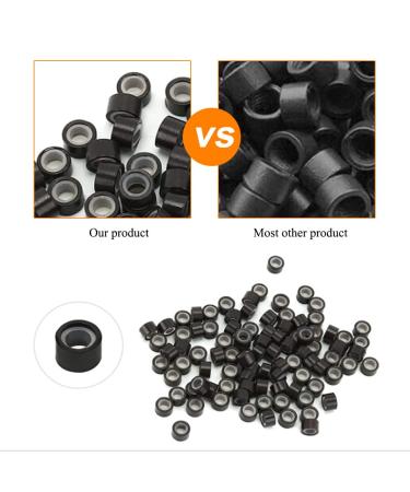 4Pcs Hair Extension Kit with Pulling Needle Hook and Wig Pliers + 500 Micro Rings (Black) - Best Quality International Shipping - Buy Online on GoSupps.com