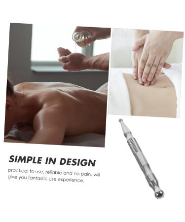 Frcolor Manual Acupuncture Pen - Premium Stainless Steel 304 Facial Massage Device for Pain Relief and Wellness - Buy Online on GoSupps.com