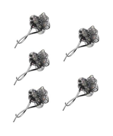 Beaupretty French Hair Clips headgear butterfly barrettes bow flower petal rhinestones barrette butterfly pin butterfly french s Miss alloy dense Securing Hair Clips