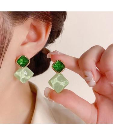2023 Fashion Irregular Oval Geometric Drop Earrings for Women | French Sweet Jewelry Gift for Daily & Party Wear - Buy Online on GoSupps.com