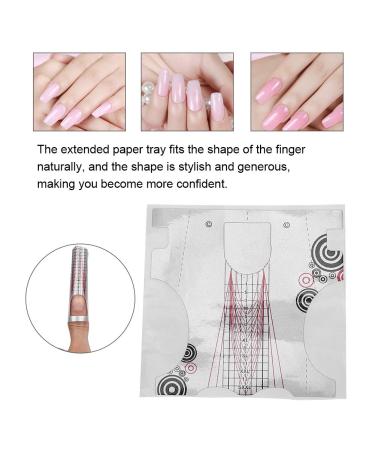 500 Pcs Self-Adhesive Nail Extension Stickers - Guide for UV Gel & Acrylic Nail Art Tips - Buy Online on GoSupps.com