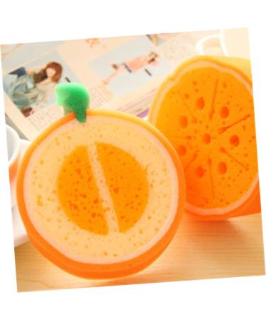 FRCOLOR 12 Pcs Soft Exfoliating Sponge Loofahs - Bath Pouf Scrubber for Cleaning & Shower - Earth Tones Fruit Shaped Sponges for Kids - Buy Online on GoSupps.com