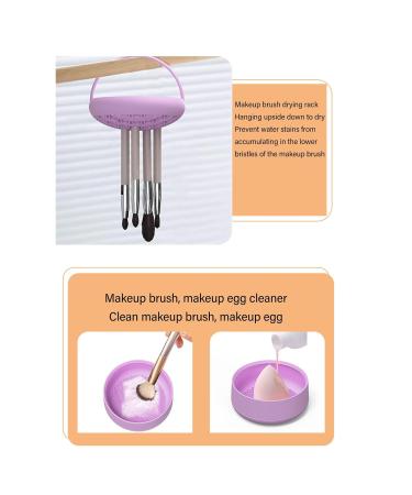 Silicone Makeup Brush Holder Stand - Brush Drying & Cleaning Storage for Cosmetics & Art Supplies - Buy Online on GoSupps.com