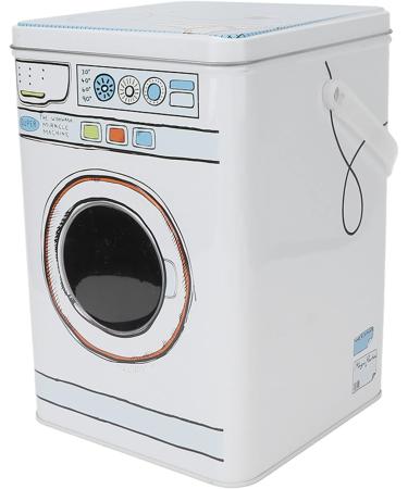 Glomora Metal Washing Machine Shape Laundry Powder Bin Large Capacity Tin Laundry Detergent Canister Container for Holding Pods Tablets Capsules Powder Detergent - Buy Online on GoSupps.com