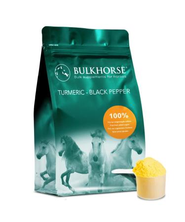 BulkHorse Turmeric + Black Pepper | TURMERIC for JOINT FUNCTION and DIGESTION | 100% free from added sugar | 1000 g 1 KG