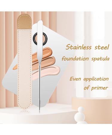 3 PCS Stainless Steel Makeup Spatula Set | Professional Facial Mixing Stick for Makeup Artists - Buy Online on GoSupps.com