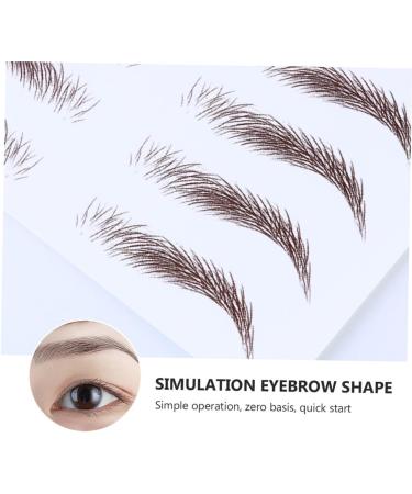 Balacoo 5pcs Eyebrow Stickers Black Stickers Authentic Eyebrows Makeup Brow Sticker Miss Natural Blush - Buy Online on GoSupps.com