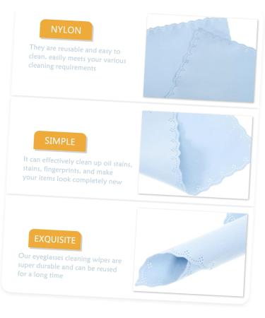 FOMIYES 50pcs Flannel Wiping Cloths - Premium Eyeglass & Lens Cleaning Rags | Double-Sided Microfiber Cleaning Wipes for Glasses | Ideal Gift for Vision Care - Buy Online on GoSupps.com