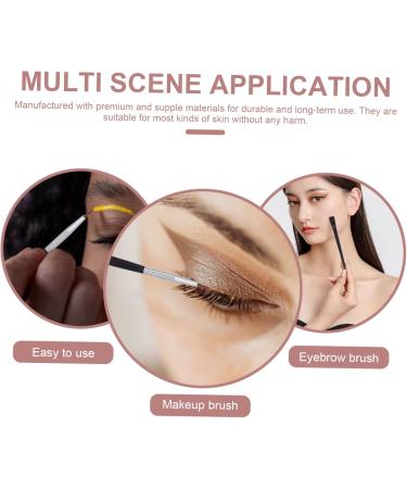 DRESSOOS 6pcs Eyeliner Makeup Brush Eye Shadow Eyeliner Wands Eye Brush Rayon Wooden Handle Black - Buy Online on GoSupps.com