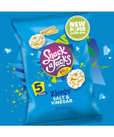 Snack a Jacks Salt and Vinegar Sharing Rice Cakes Crisps - 4.12 Oz - Buy Online on GoSupps.com