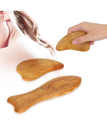 Wytino Massage Plate Scraping Board Wood Scraping Board Face Colle Massage Muscle Pain Relief Gua Sha Tool Massage Scraping Plate Reduce Body Stress (01)