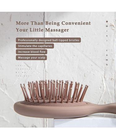 RHOS Mini Travel Hair Brush - Pocket Detangler for Wet/Dry Hair - Travel Size Paddle Brush for All Hair Types - Mini Pink Brush for Women/Men/Kids (1 Pack) - Buy Online on GoSupps.com
