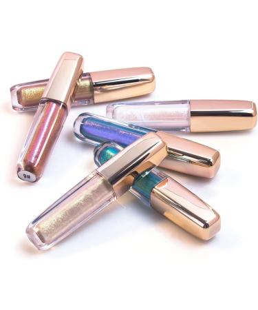 6 Colors Chameleons Liquid Eyeshadow Color Eye Makeup Face Makeup Single Color Liquid Highlight 3ML Organic Oily Skin Mattifying Foundation Base (D One Size) - Buy Online on GoSupps.com