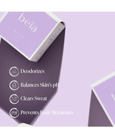 Beia Refresh Wipes - 15 Fragrance Free Intimate Cleaning Wipes for Body & Face | Vegan Travel Size Personal Hygiene Wipes for Women - Buy Online on GoSupps.com