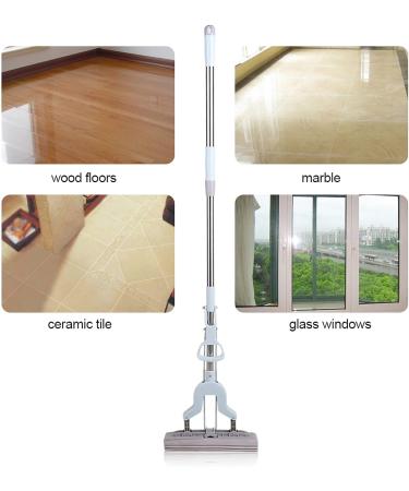 PVA Sponge Roller Mop for Floor Cleaning | Telescoping Household Tool for Home & Commercial Use | Ideal for Tile, Laminate, and Vinyl Floors | Includes Wringer | Garage and Bathroom Cleaner - Buy Online on GoSupps.com