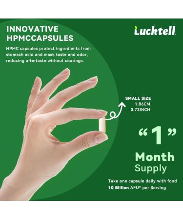 LuckTell Akkermansia Probiotic for Weight Loss GLP-1 & Support Gut Health for Men and Women, 300 Billion AFU Akkermansia Muciniphila - 30 Cupsules - Buy Online on GoSupps.com