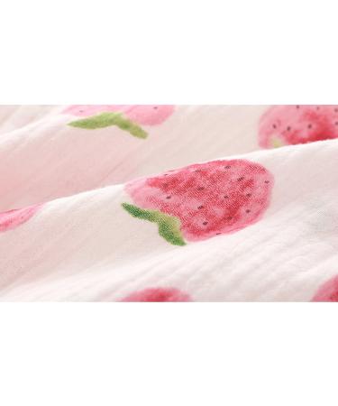 PABOLI Kimono Robe Newborn Cotton Yarn Baby Romper | 0-3 Months Infant Japanese Pajamas Strawberry Design - Buy Online on GoSupps.com