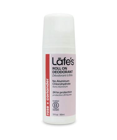 Lafe's Natural Deodorant 3-Pack | Aluminum-Free Roll-On - Cedar & Lime Lavender & Aloe Rose & Coriander | Eco-Friendly & Cruelty-Free - Buy Online on GoSupps.com