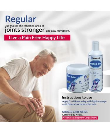 Deemark Ortho Balm 50g & Oil 100ml Combo for Joint, Back, and Muscle Pain - Buy Online on GoSupps.com